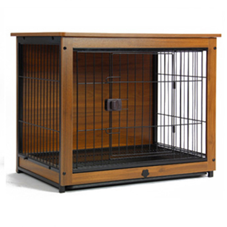 Small Solid Wooden Pet House for Living Room Outdoor Cat Litter Box and Sturdy Durable Dog Crate