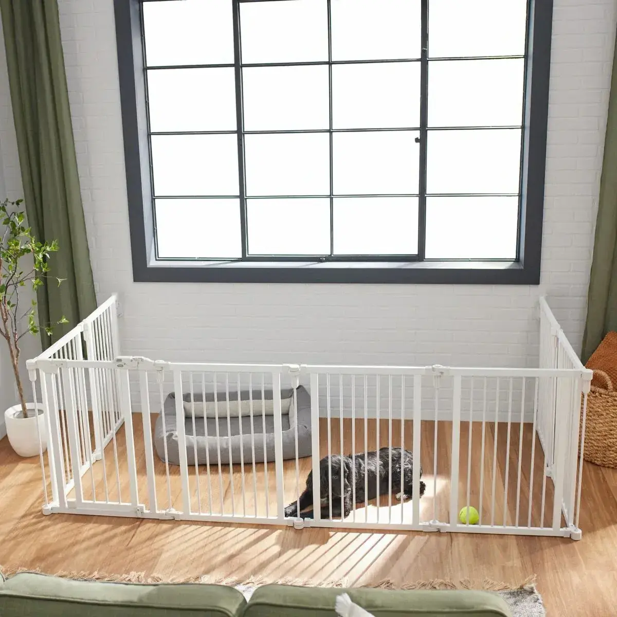 customize folding metal wooden pet fence baby round puppy best selling pet playpen crib baby for dogs and cats