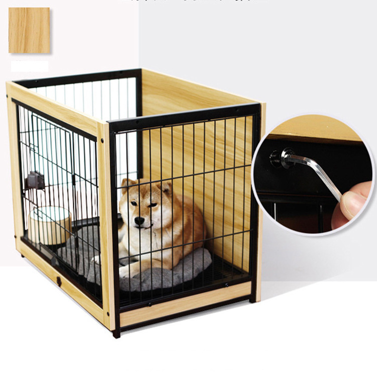 Small Solid Wooden Pet House for Living Room Outdoor Cat Litter Box and Sturdy Durable Dog Crate