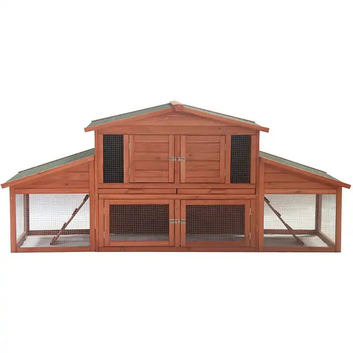 Small Commercial Chicken Coop Solid Pattern Wood Steel Stainless Steel Bamboo Pet House Design Free Range Chicken House