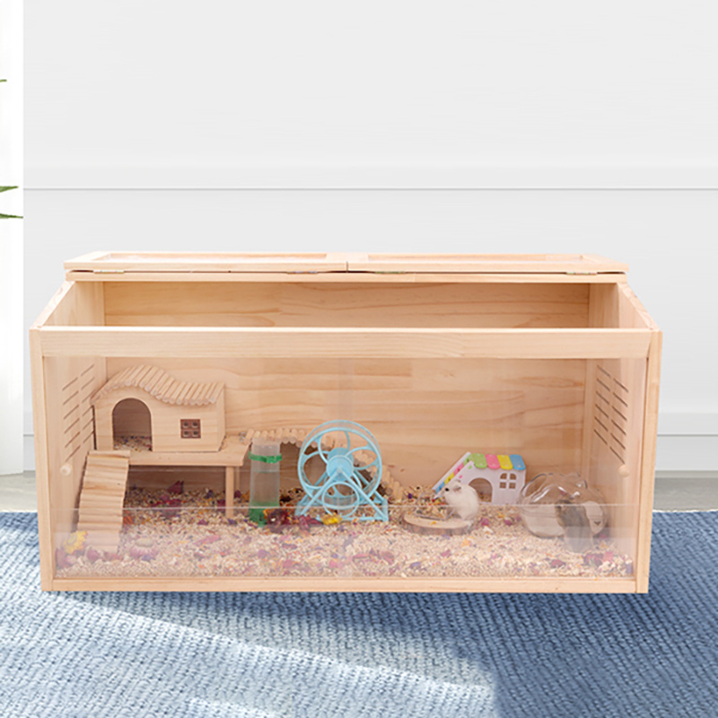 Small Animal Carrier Pet Hamster Wooden Cage pet cages Hamster House