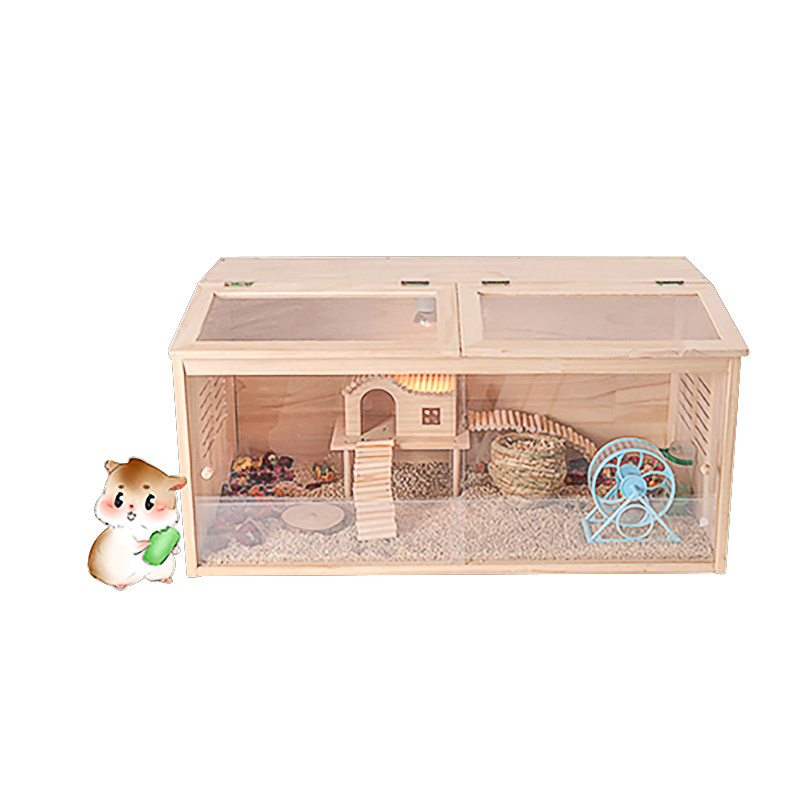 Small Animal Carrier Pet Hamster Wooden Cage pet cages Hamster House