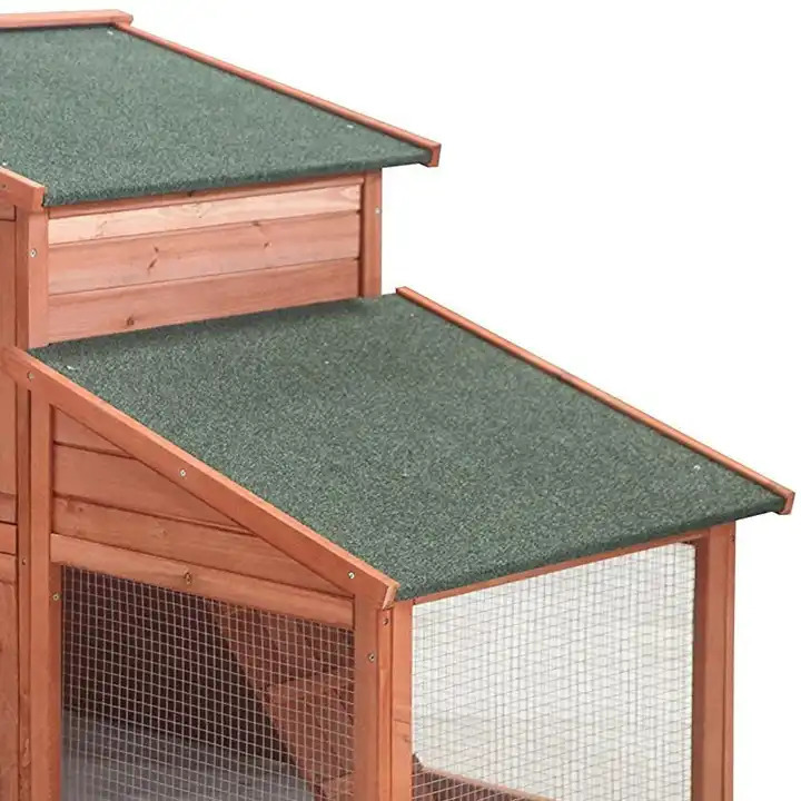 Small Commercial Chicken Coop Solid Pattern Wood Steel Stainless Steel Bamboo Pet House Design Free Range Chicken House