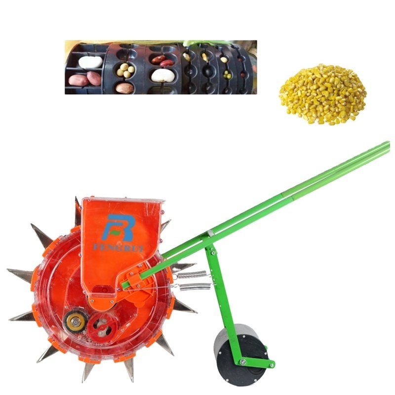 cheap portable corn farming hand planter equipment or beans seed planting machine