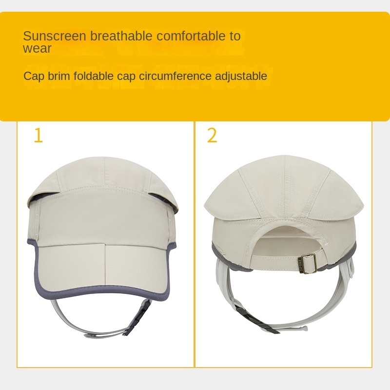 Foldable Beach Hat sun blocking surfing cap UV protection baseball cap windproof quick-drying cap