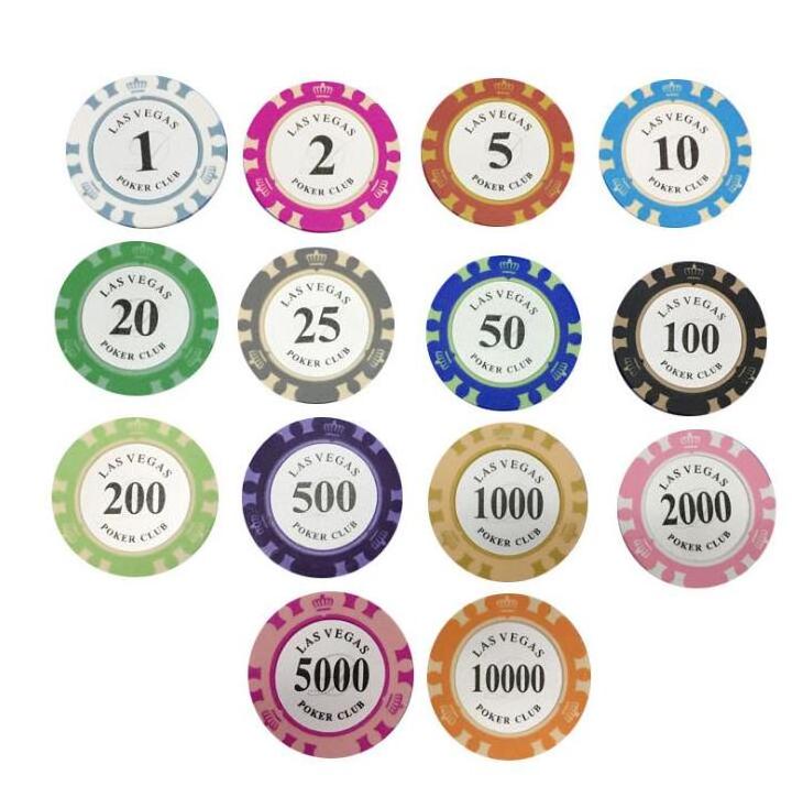 Factory manufacturing professional ultimat cheap casino 500 poker chip set 1000pcs blank 14g Clay custom poker chips