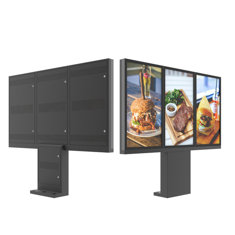 Waterproof outdoor lcd screen display drive thru digital menu boards for making order