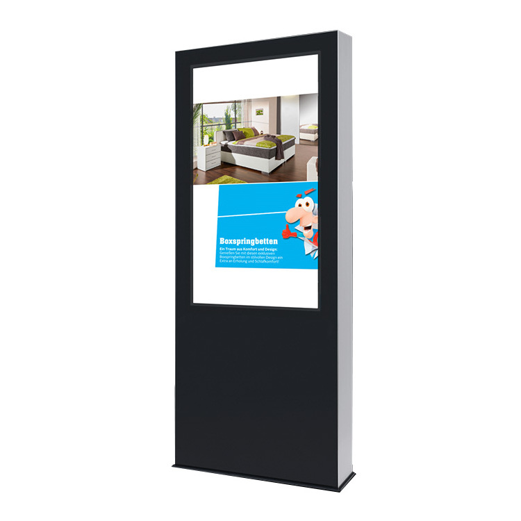 IP65 Outdoor drive through menu advertising kiosk ultra thin standing display drive thru menu board for restaurants