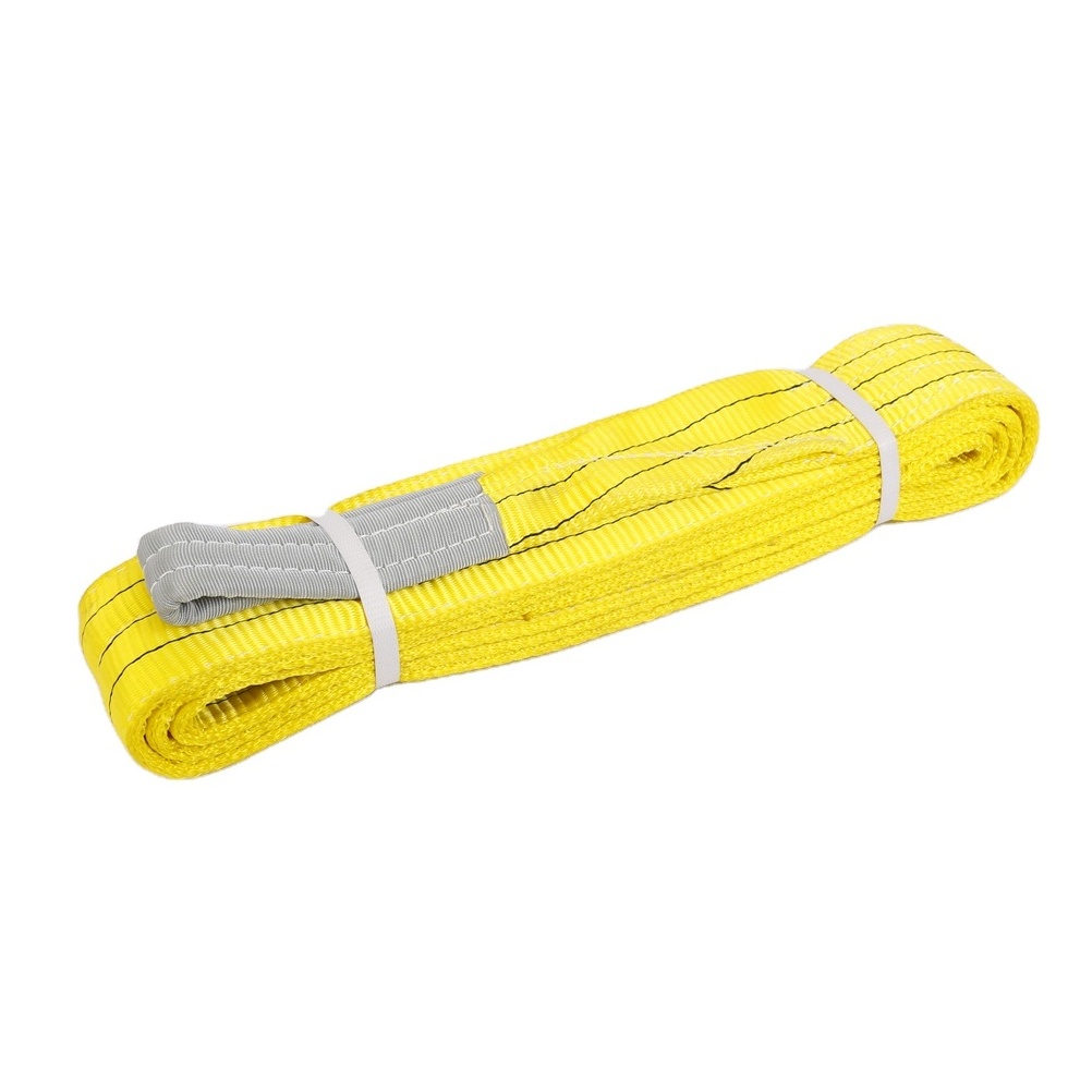 1t 2t 3t 4t 5t 6t 8t 10t 12t polyester slings eslinga lifting crane lift webbing flat sling