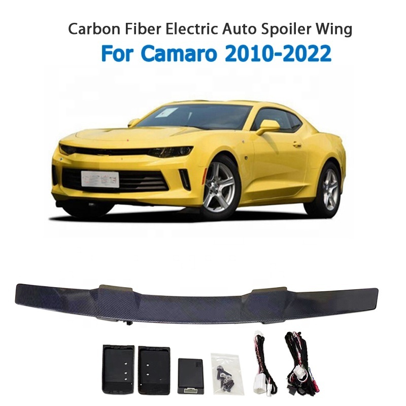 Carbon Fiber Intelligent Car Trunk Spoiler Electronic Car Rear Wing Spoiler For Chevrolet Camaro 2010-2022