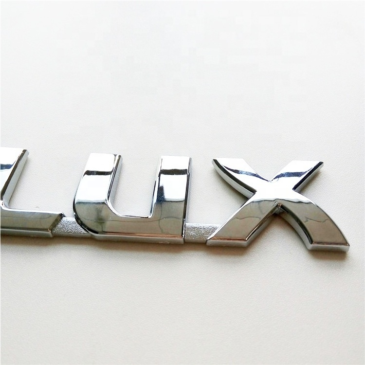 Customized ABS Chrome Letters Adhesive  Auto Nameplate Car Badge Emblem