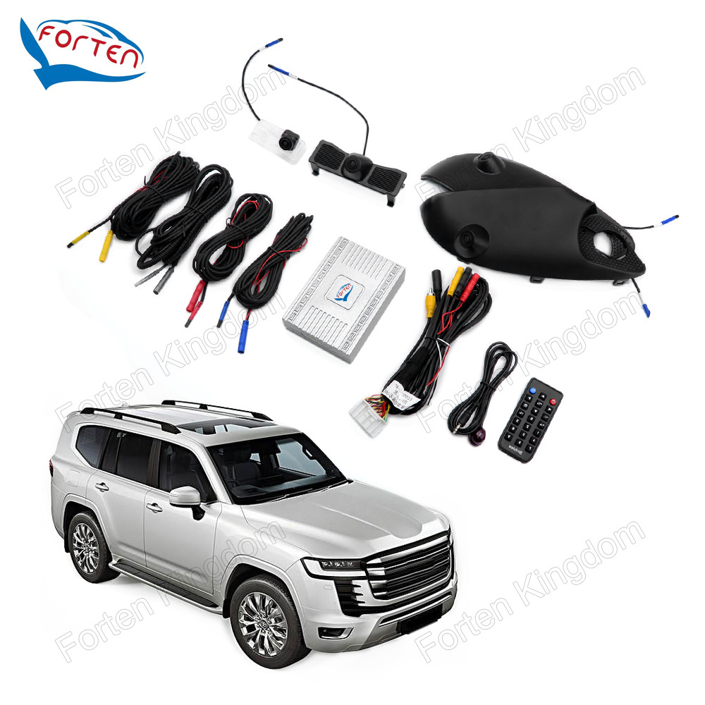 ahd 1080p Reverse Camera Blind Spot Detection System 360 Car Camera Parking Bird View System For Land cruiser LC200 LC300