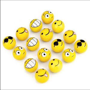 Plastic Customized Yellow Smile Face Auto tyre wheel valve dust caps