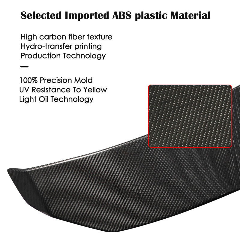 New Design Modified Durable Carbon Fiber ABS Electric Automatic Car Spoiler Wings Universal Trunk Tail Boot Lid