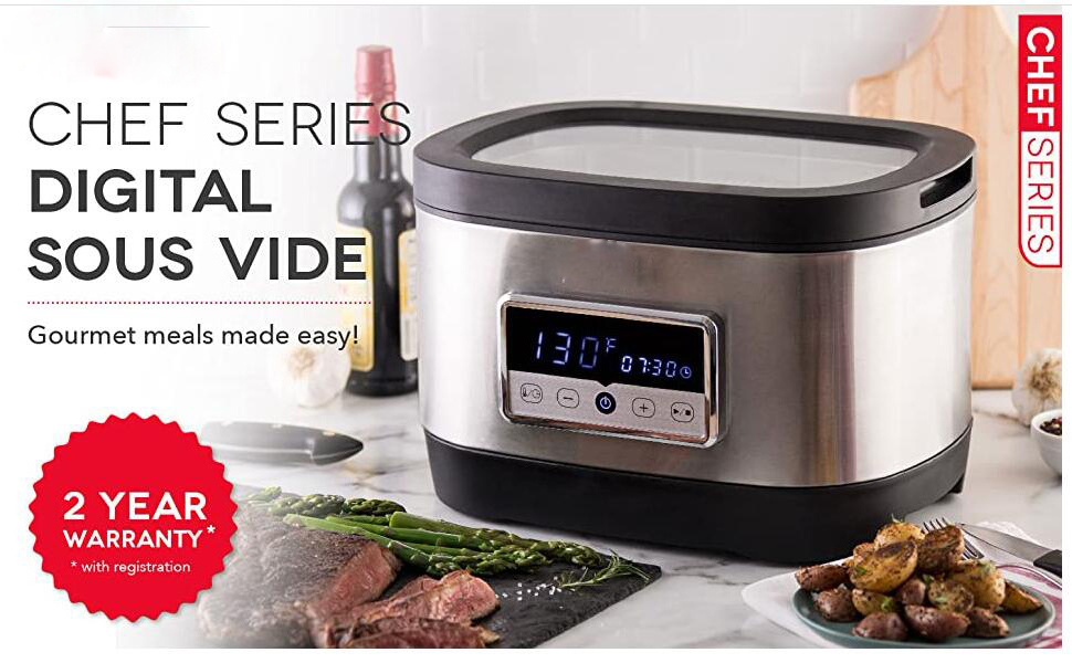 7.6L slow cookers and sous vide slow cooker machine sous vide with wifi driven water circulation system