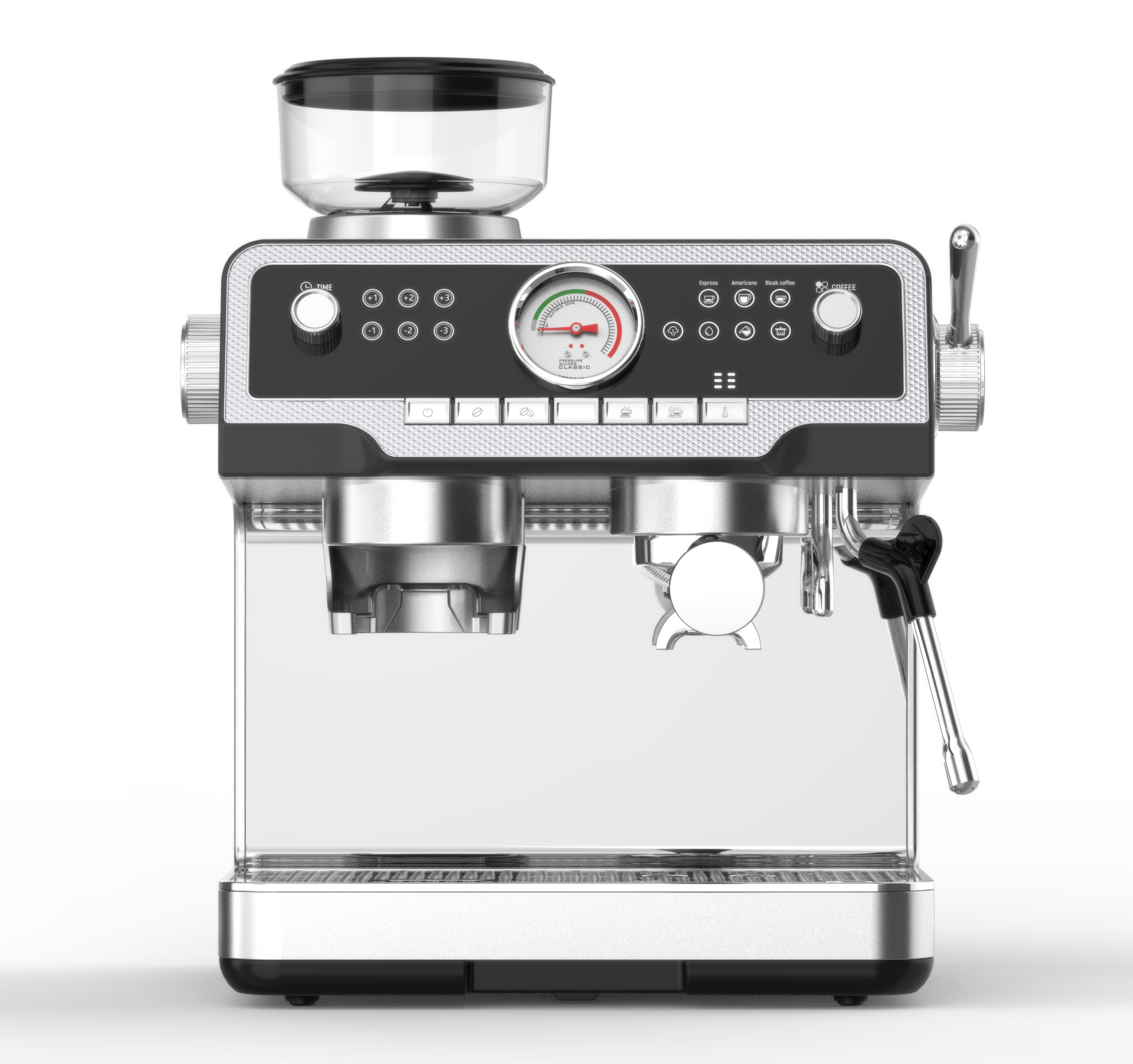 Ulka pump expresso coffee machine with bean grinder commercial coffee maker italian coffee machine for Mocha  Latte Cappuccino