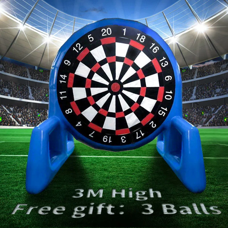 2024 New Advertising Inflatables Large Inflatable Football Dart Inflatable Soccer Darts Game for Kids Adult Football board darts