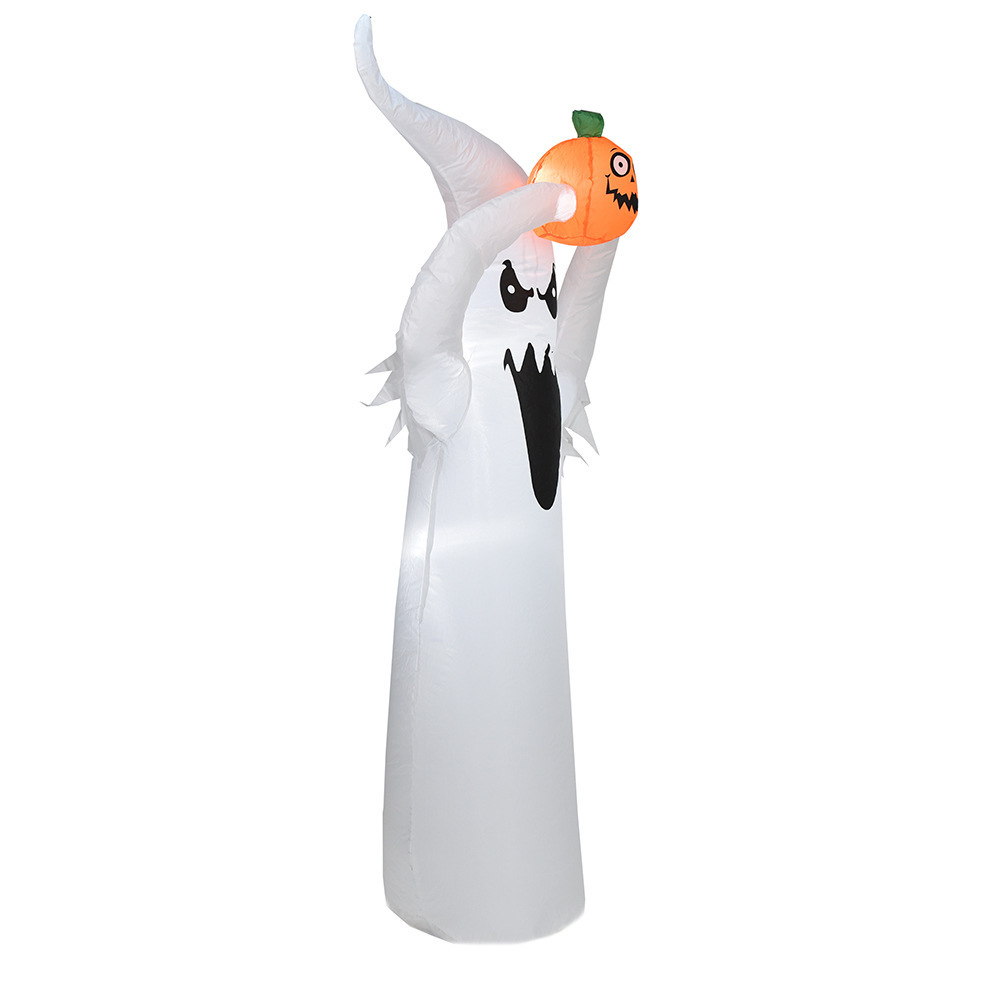 Outdoor Halloween decorations LED glow white ghost inflatable Halloween home party decorations supplies