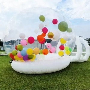 Customized Outdoor inflatable bubble House Transparent tent Crystal football restaurant hotel homestay tent starry room