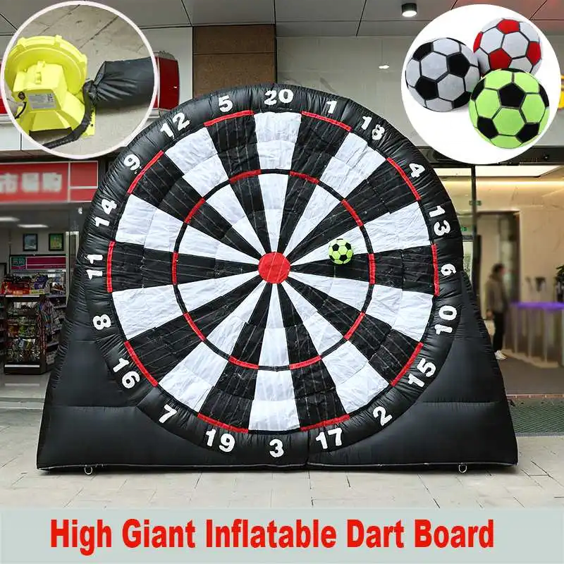 2024 New Advertising Inflatables Large Inflatable Football Dart Inflatable Soccer Darts Game for Kids Adult Football board darts