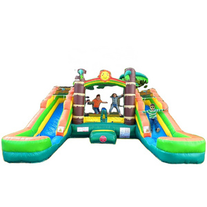 Customized High quality PVC tarpaulin commercial inflatable water slides for sale