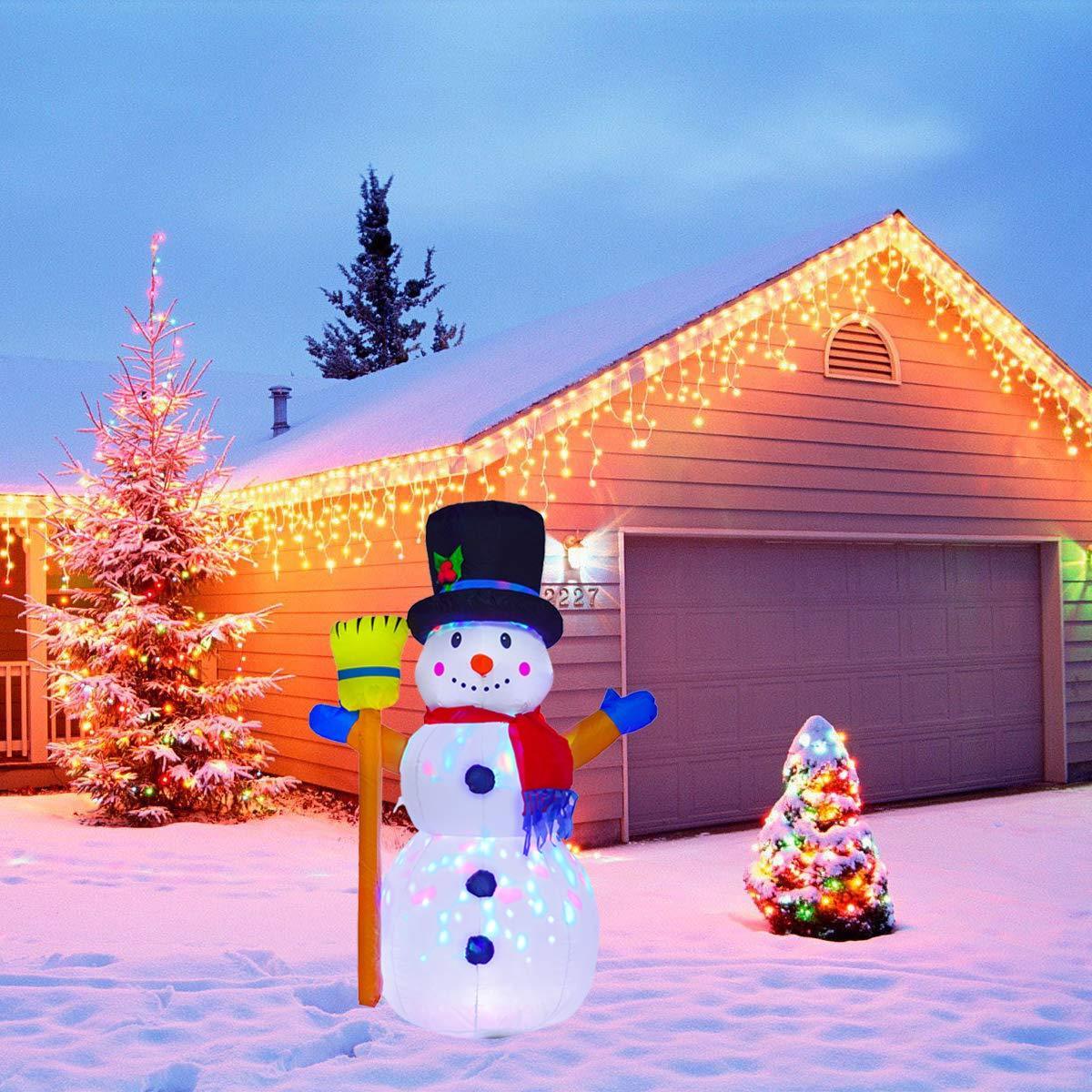 Christmas Outdoor Indoor Christmas decorations LED inflatable 4FT Snowman Family Christmas decorations