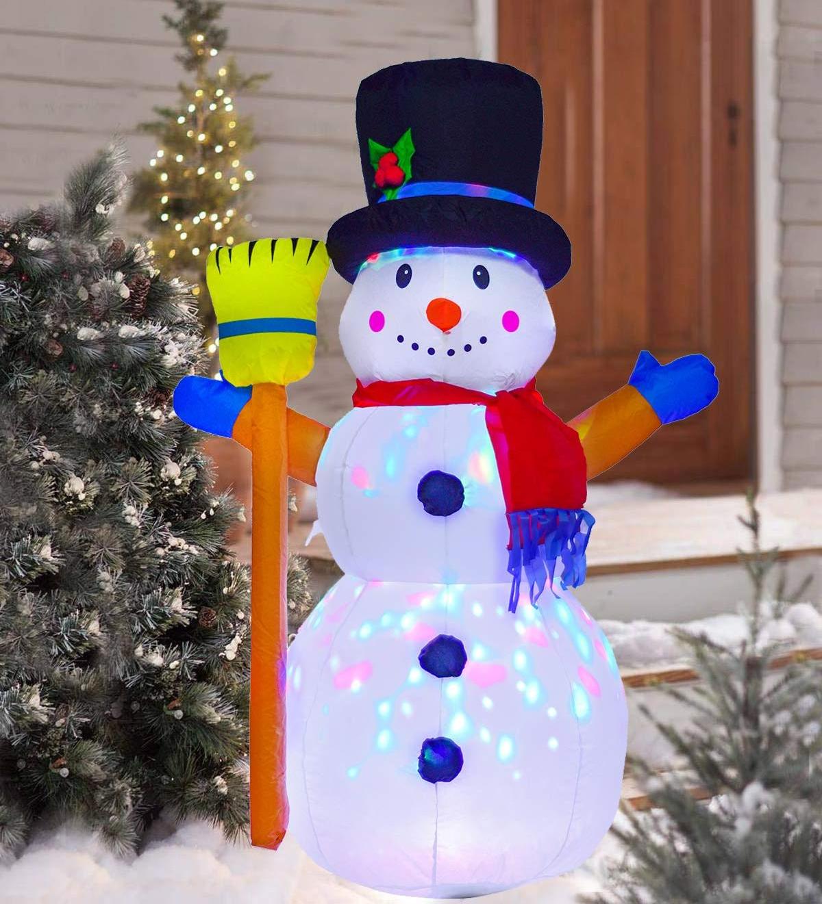 Christmas Outdoor Indoor Christmas decorations LED inflatable 4FT Snowman Family Christmas decorations