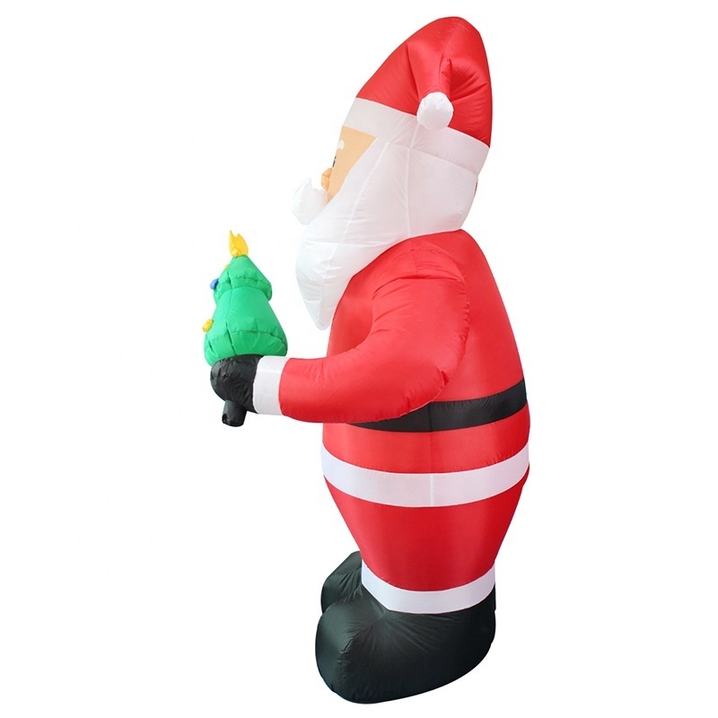 2023 New Factory Stock Christmas inflatables 8ft Christmas inflatable Santa Claus with led lights for holiday decorations