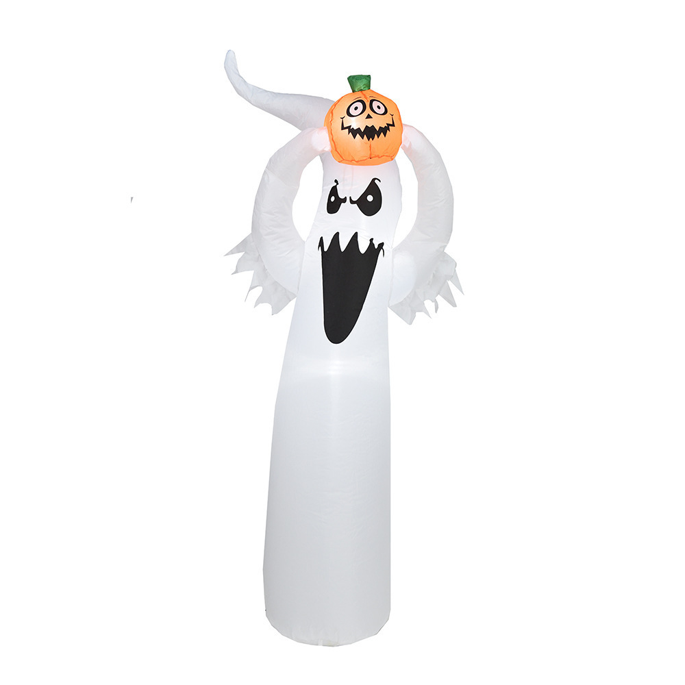 Outdoor Halloween decorations LED glow white ghost inflatable Halloween home party decorations supplies