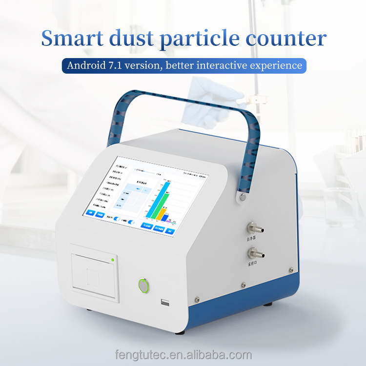 Clean Room Large Screen Dust Counter Particle Counter For Cleanroom Dust Particle Counter 6 Channel