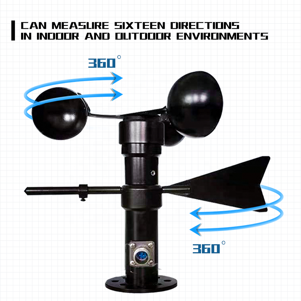 Wind Checker Toddmomy 200mm Anemometer Replacement Wind Cups - Aluminum Alloy 3-Cup Wind Speed Sensor For Weather Stations 3-cup Aluminum Anemometer