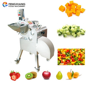 Commercial Fruit Vegetable Cubes Cutting Machine Strawberries Garlic Ginger Pineapple Dicing Slicing Cutter