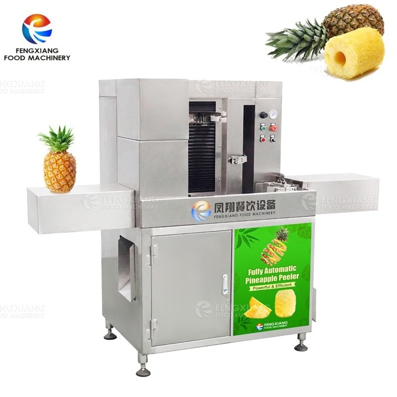 Automatic Pineapple Papaya Peeling Corring Cutting Sepearting Processing Equipment Machine