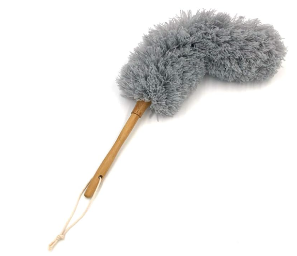 Wooden handle, Microfiber duster for household cleaning