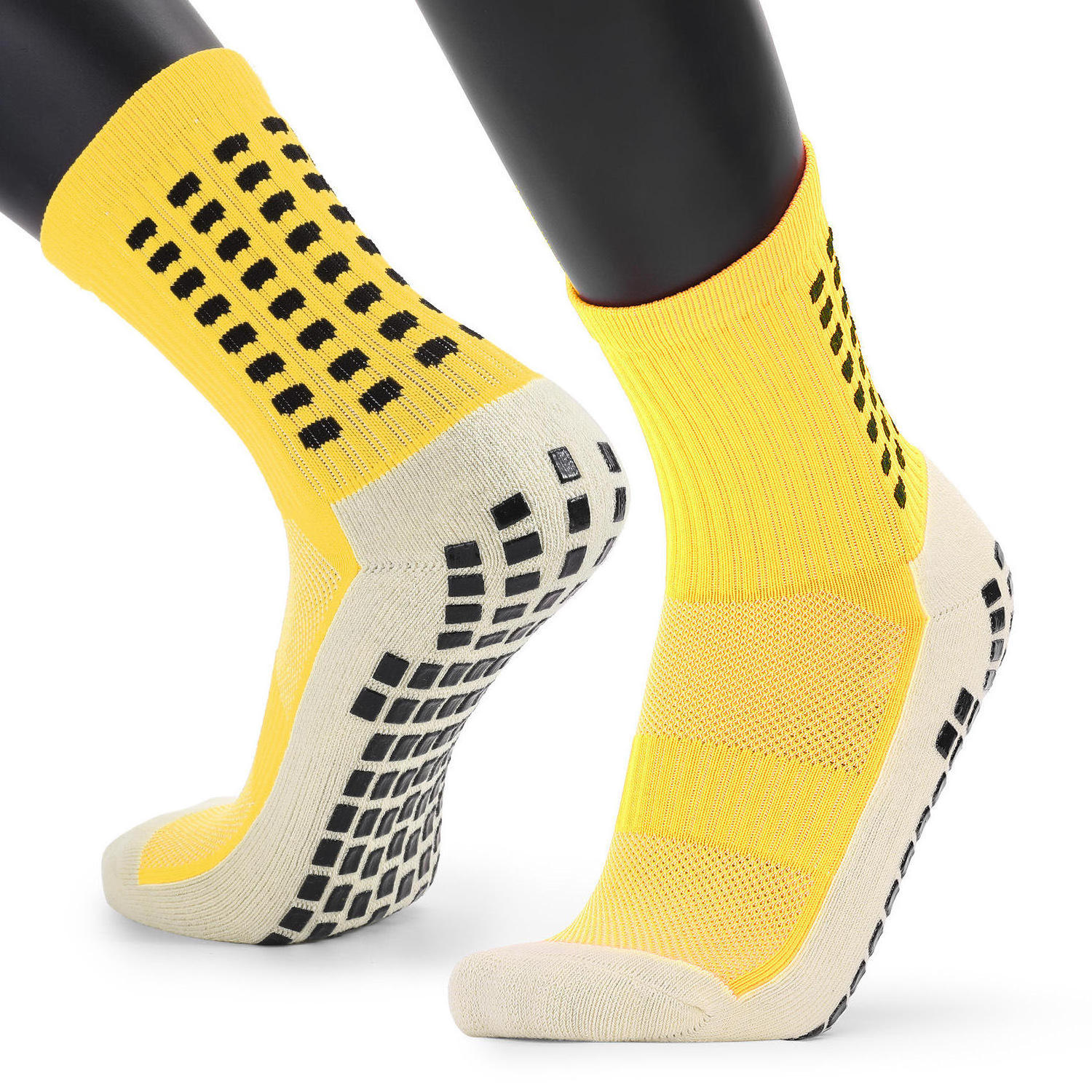 Wholesale Sock Non Slip Anti Slip Football Training Sports Athletic Socks Grip Socks For Men