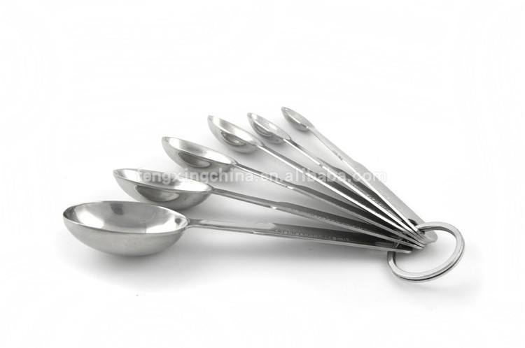 6pcs/set Measuring Spoons Stainless Steel Measuring Spoons