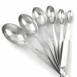 6pcs/set Measuring Spoons Stainless Steel Measuring Spoons