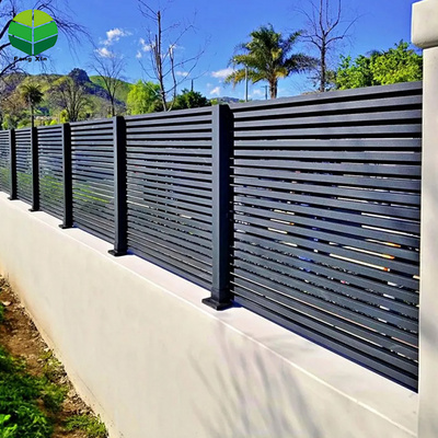 Customized Residential Fence Panels Outdoor Modern Aluminum Fence High End Deluxe Fencing Trellis Gates