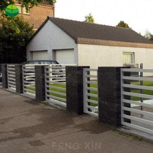 Outdoor Modular Fencing System Cheap Metal  Panels Electric Door Farm Garden Fencing Aluminum Fence