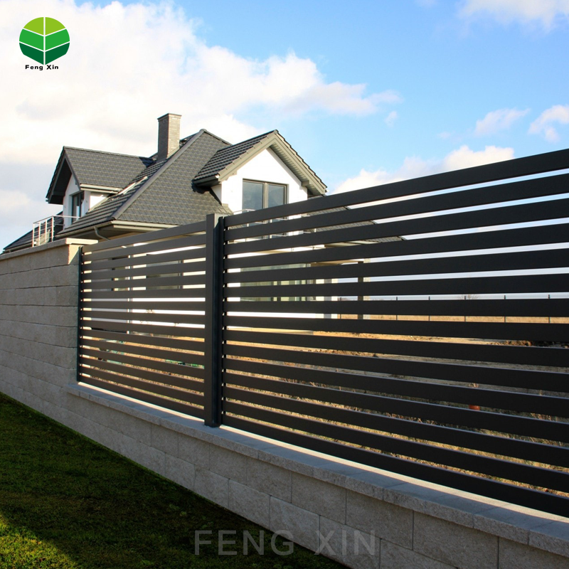 Outdoor Modular Fencing System Cheap Metal  Panels Electric Door Farm Garden Fencing Aluminum Fence