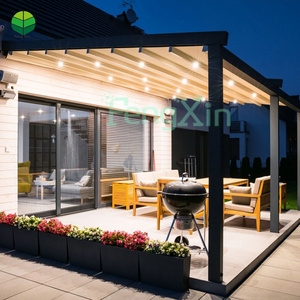 Electric Pergola Pvc Roof with Retractable Pergola and Gazebo