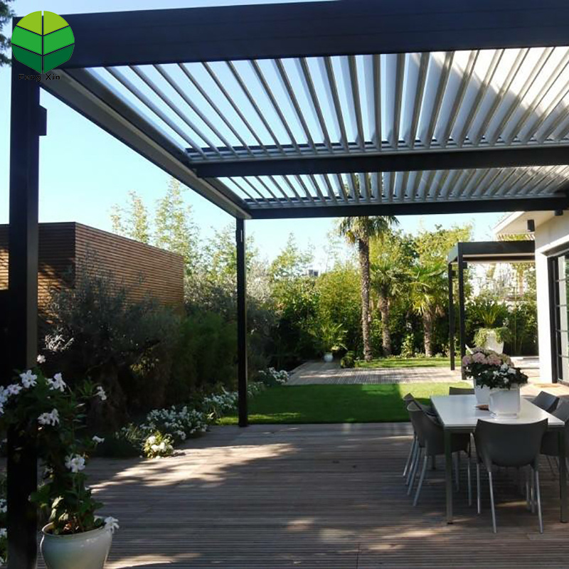 outdoor pergola gazebo enclose bamboo manual pergola shades camping waterproof pergola  bioclimatic