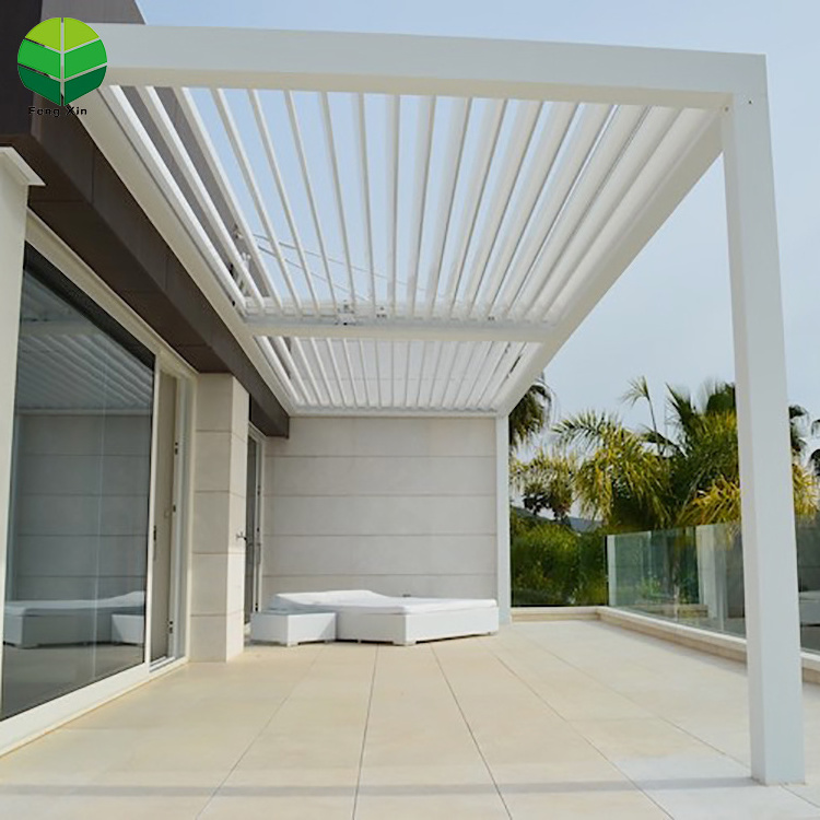 Customized Colors Aluminum Pavilion Louver Pergola Motorized Pergola Outdoor Pergola Roof