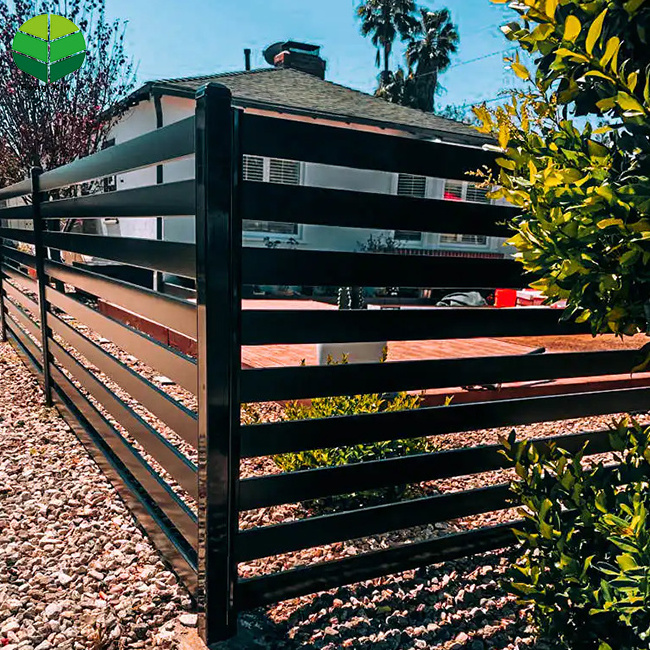 Customized Residential Fence Panels Outdoor Modern Aluminum Fence High End Deluxe Fencing Trellis Gates