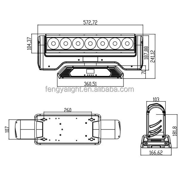 Led Beam Moving Head Light Pixel Blade 7*15w Beam Bar Led Moving Head