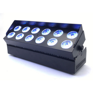 12x18w rgbwa uv 6 in 1 battery powered dmx wireless led wall washer light stage lighting