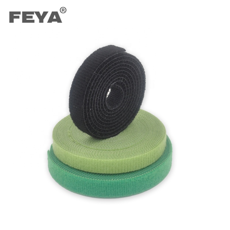 self adhesive cable ties nylon double sided back to back combination polyester hook and loop fabric tape