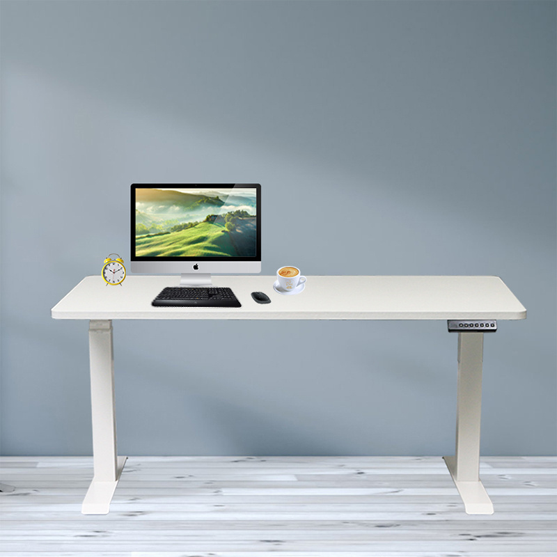 2022 New Adjustable Electric Sit to Stand Up Smart Office Standing Desk with 2 Motor Metal Frame