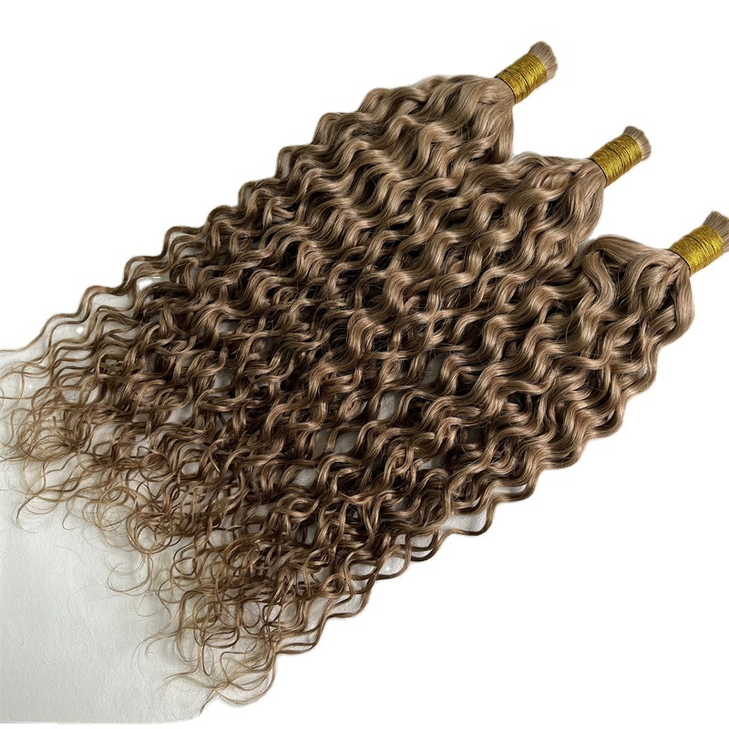 quality Top raw Brazilian hair curly deep wave bundles bundles hair for braiding from best Chinese hair vendors factory