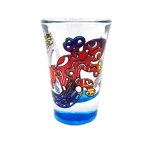 Custom Printed 2oz Shot Glass Tumbler Lizard Souvenir Mexican Shot Glass